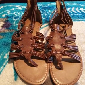 Women sandles worn once